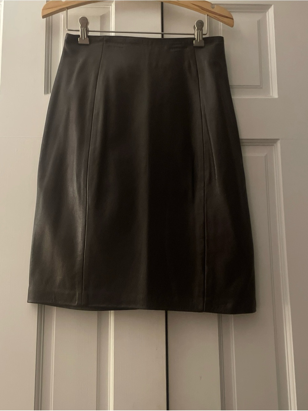 Vintage 90s Barneys New York CO-OP Leather Pencil Skirt Made In USA Size M